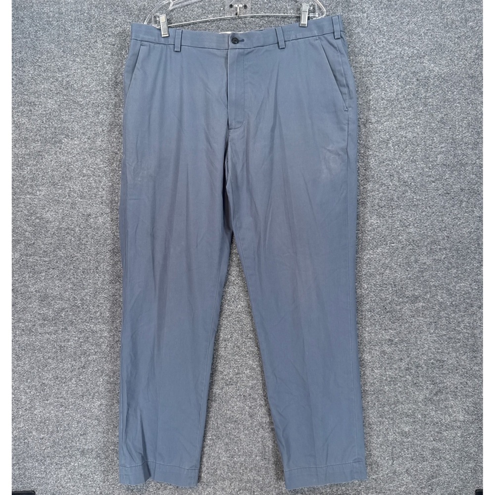 Brooks Brothers Chinos Mens 38x32 Blue Advantage Chino Stretch Clark Fit Pants